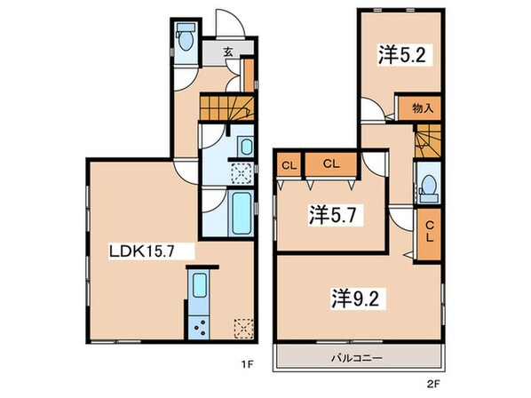 Kolet横浜六角橋#04の物件間取画像